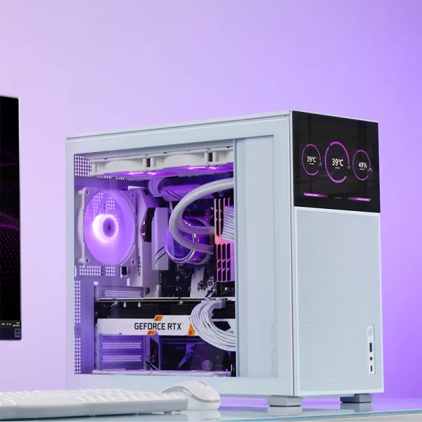 VỎ CASE PC JONSBO D41 MESH SCREEN WHITE - Ảnh 6