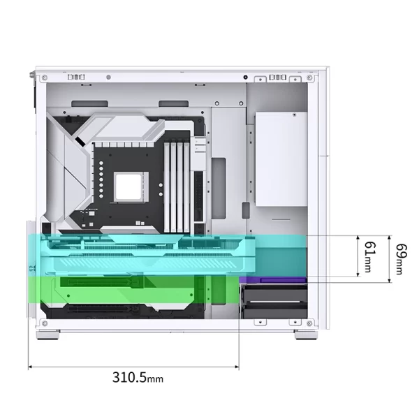VỎ CASE PC JONSBO D41 MESH WHITE - Ảnh 30