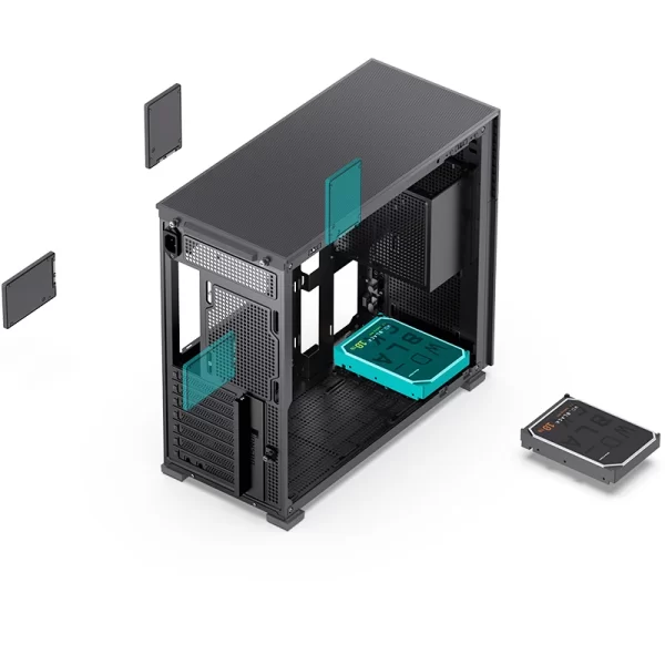 VỎ CASE PC JONSBO D41 MESH SCREEN BLACK - Ảnh 6