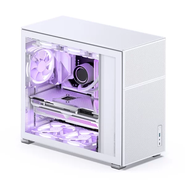 VỎ CASE PC JONSBO D41 MESH WHITE - Ảnh 4