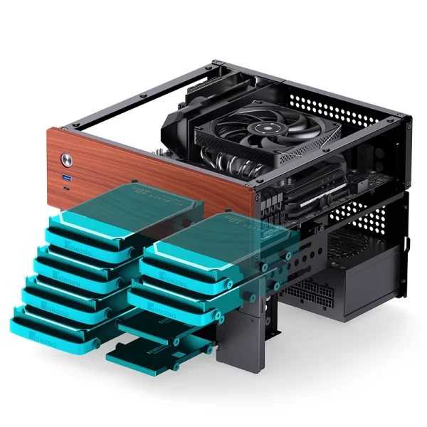 VỎ CASE PC JONSBO N4 NAS BLACK - Ảnh 14