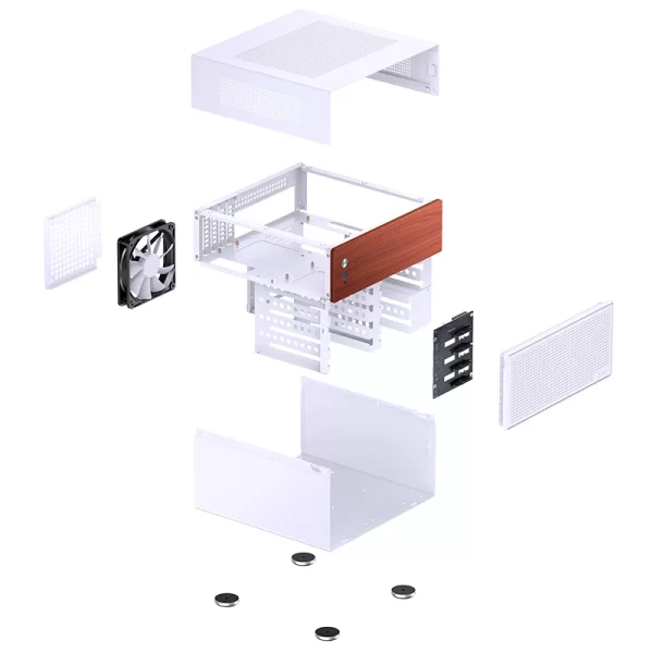 VỎ CASE PC JONSBO N4 NAS WHITE - Ảnh 8