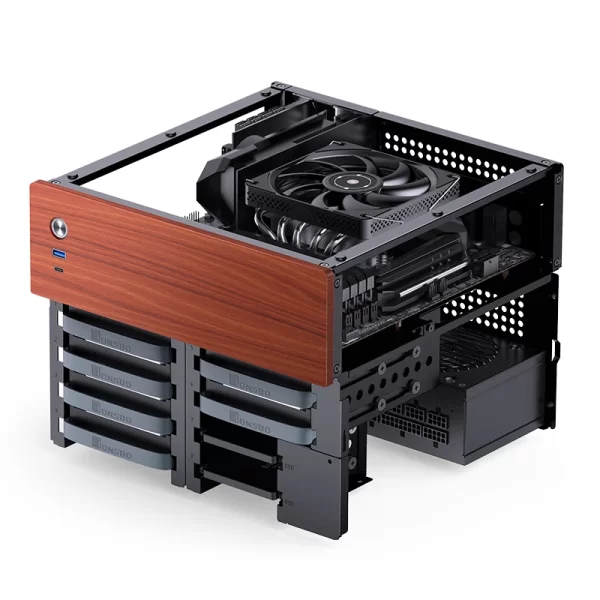 VỎ CASE PC JONSBO N4 NAS BLACK - Ảnh 6