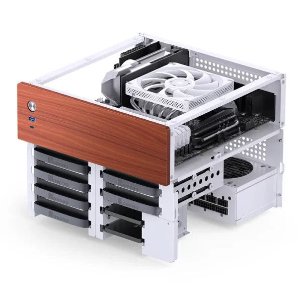 VỎ CASE PC JONSBO N4 NAS WHITE - Ảnh 11