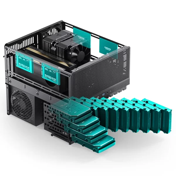 VỎ CASE PC JONSBO N5 BLACK - Ảnh 8