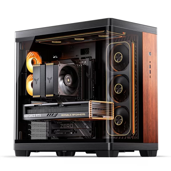 VỎ CASE PC JONSBO TK-4 BLACK WOOD - Ảnh 7
