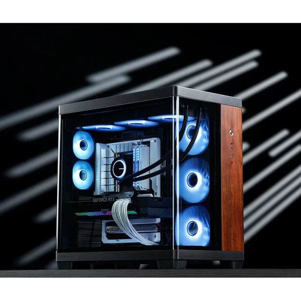 VỎ CASE PC JONSBO TK-4 BLACK WOOD - Ảnh 8