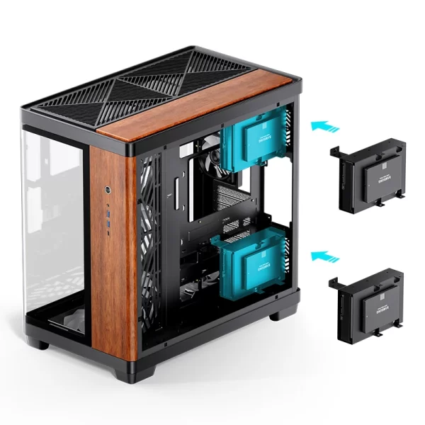 VỎ CASE PC JONSBO TK-4 BLACK WOOD - Ảnh 21