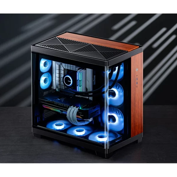 VỎ CASE PC JONSBO TK-4 BLACK WOOD - Ảnh 5