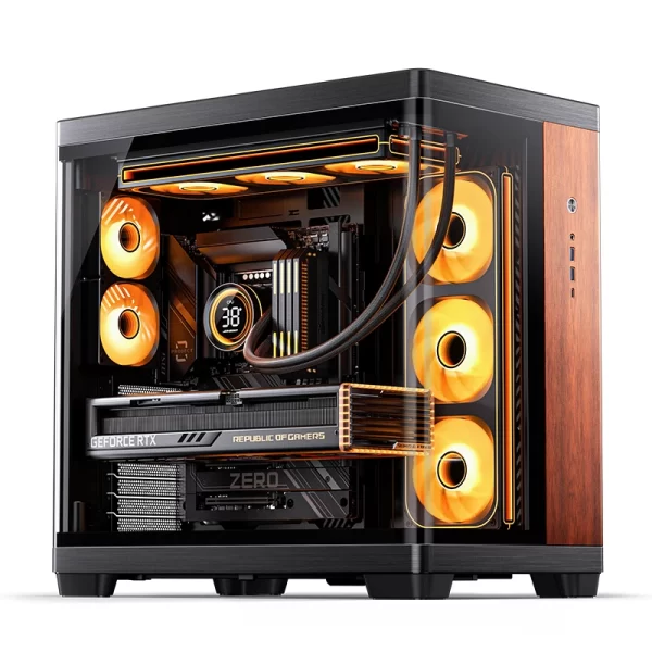 VỎ CASE PC JONSBO TK-4 BLACK WOOD - Ảnh 6