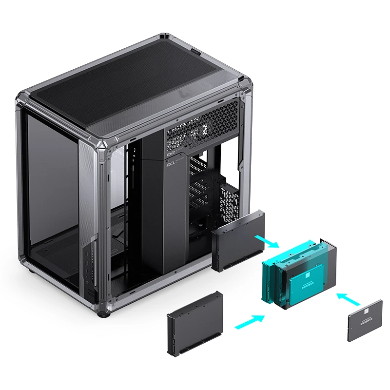 VỎ CASE PC JONSBO ATX X400 GREY - Ảnh 27