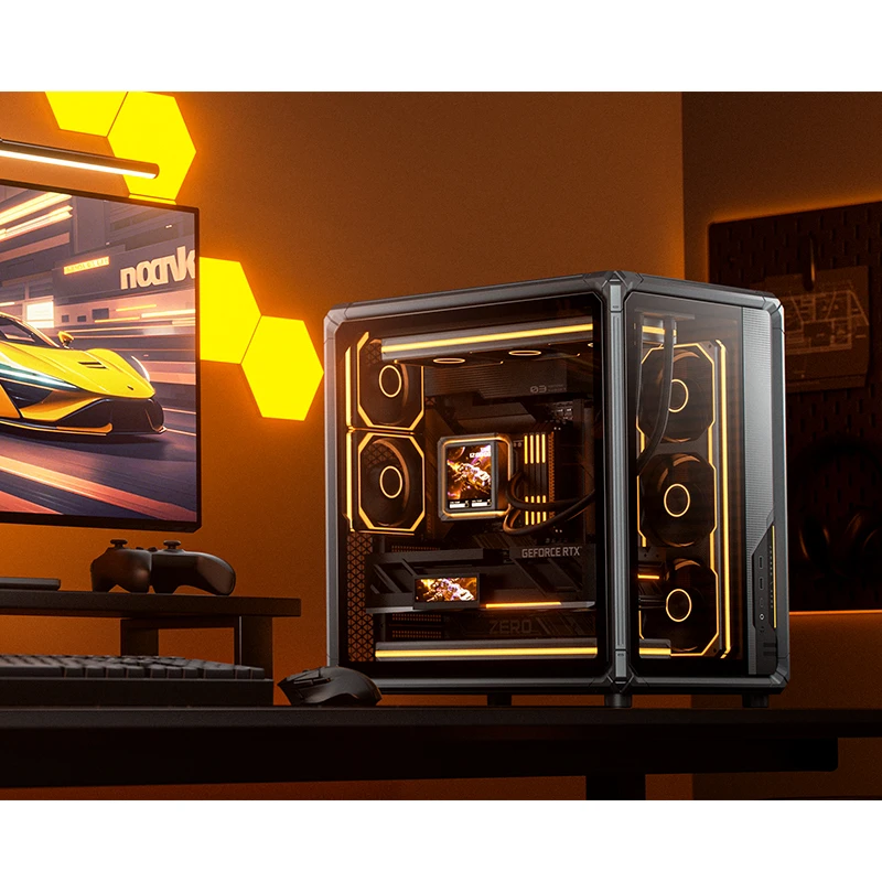 VỎ CASE PC JONSBO ATX X400 GREY - Ảnh 3