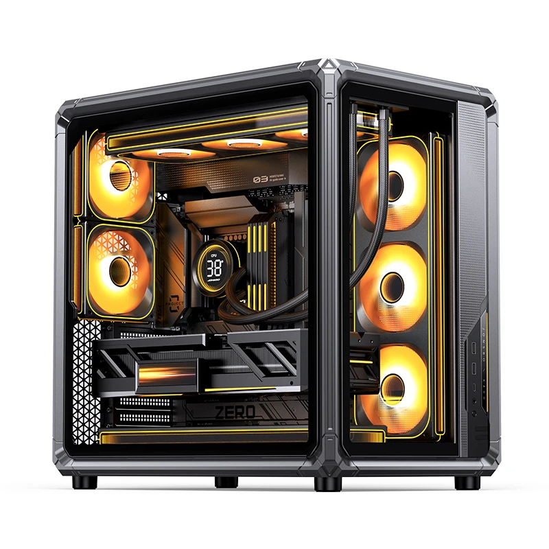 VỎ CASE PC JONSBO ATX X400 GREY - Ảnh 2