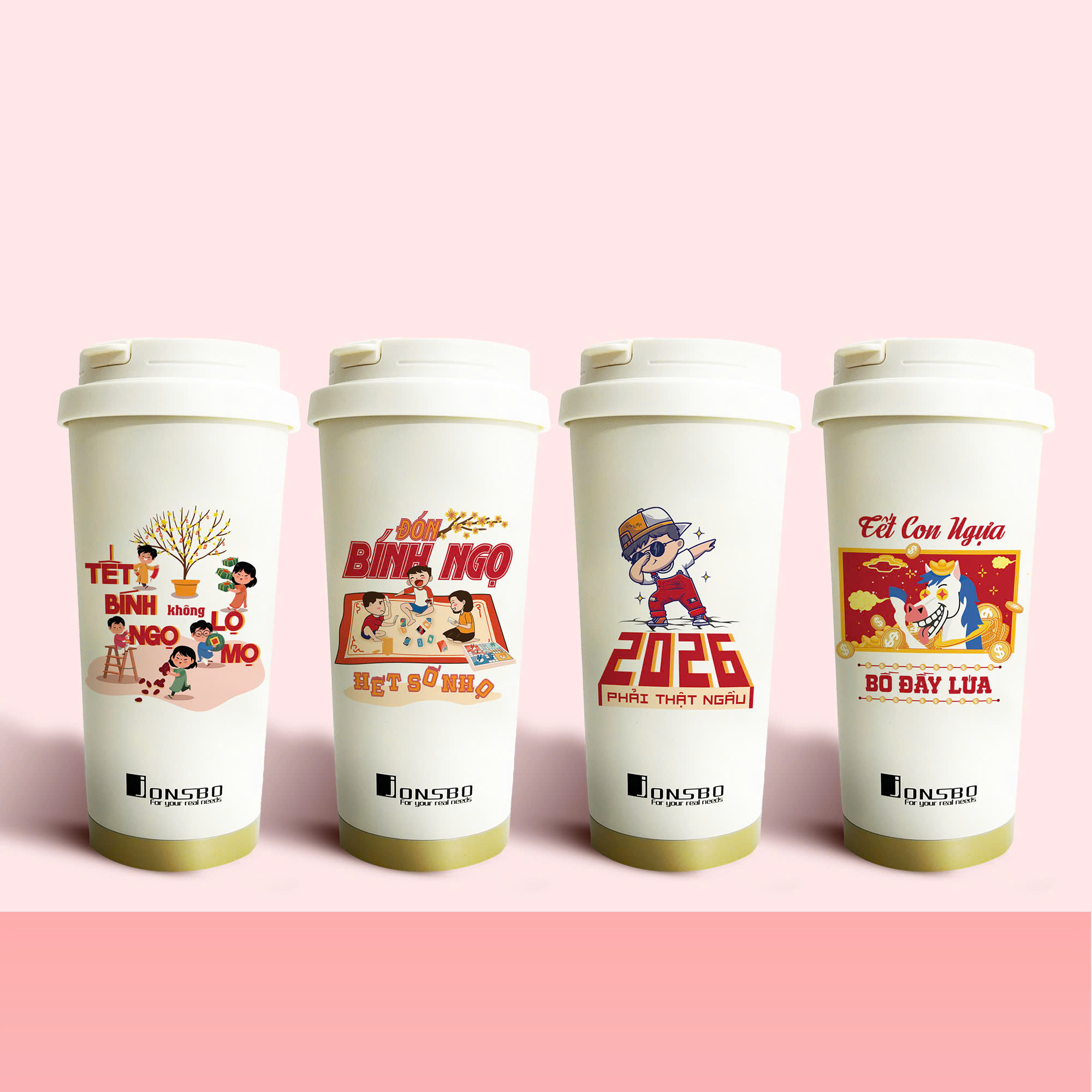 Cốc giữ nhiệt phiên bản Tết limited của Jonsbo