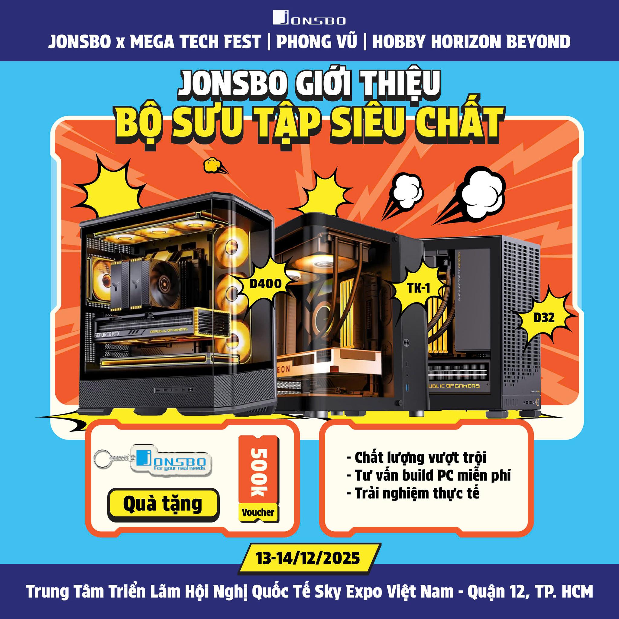 Trải nghiệm công nghệ, khám phá sản phẩm mới nhất của Jonsbo tại gian hàng