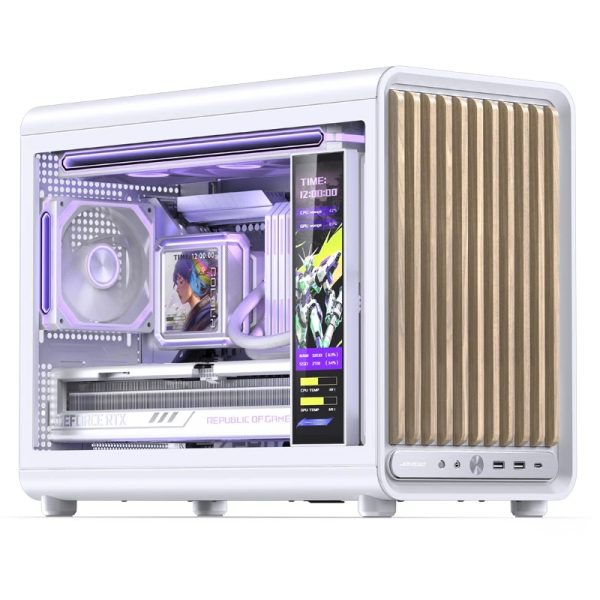 VỎ CASE PC JONSBO D33 WOOD WHITE - Ảnh 4